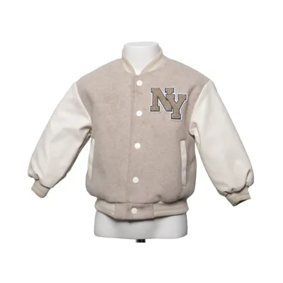 Veste universitaire (Beige, Blanc) de Primark Cares Polyester, Polyuréthane