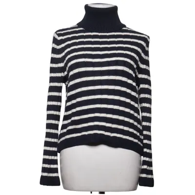 Turtleneck (Blue, White) from Part Two Cashmere, Cotton