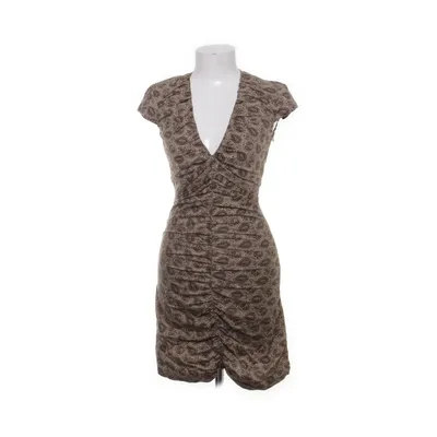 Dress (Brown, Beige, Multicolored) from René Lezard Acetate, Cotton, Cupro, Elastane