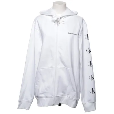 Huvtröja (Vit) från Calvin Klein Bomull, Polyester