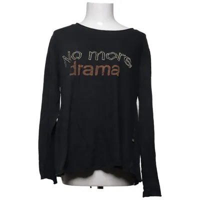 T-shirt à manches longues (Noir) de Agencies Turquoise Coton