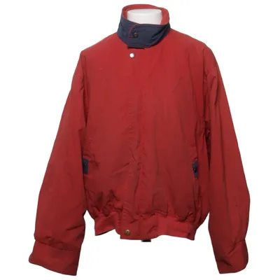 Jacka (Röd) från Retro Bomull, Polyamid, Polyester