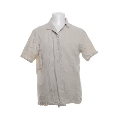 Kortärmad skjorta (Beige) från Lindbergh White Bomull, Linne