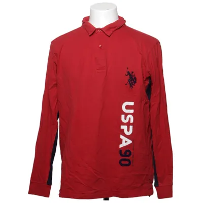 Rugbytröja (Röd, Blå) från U.S. Polo Assn. Bomull