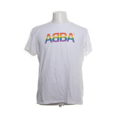 T-shirt (Wit, Meerkleurig) van Abba Katoen