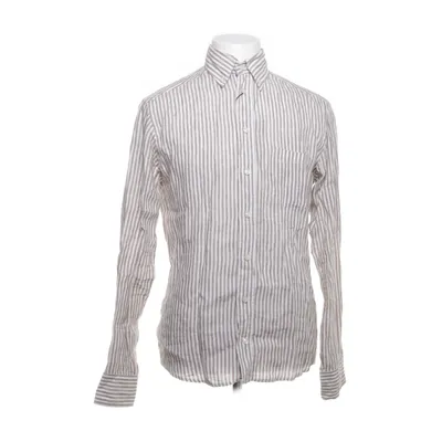 Overhemd (Wit, Beige) van Eton Linnen