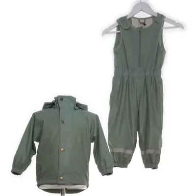 Regenkleding (Groen) van Kuling Polyurethaan, Gerecycled polyester