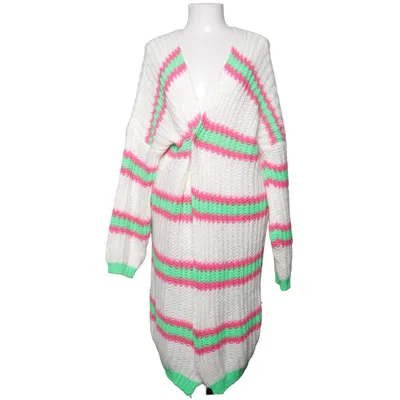 Cardigan (White, Pink, Green) from Flair Acrylic, Cotton, Viscose