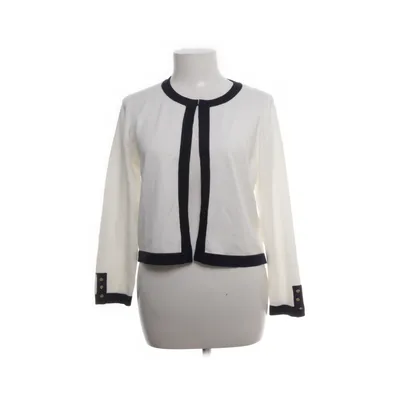 Cardigan (White, Blue) from DKNY Polyester, Viscose
