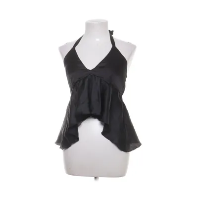 Halternecktopp (V-neck Crop Detail Satin Top) från NA-KD