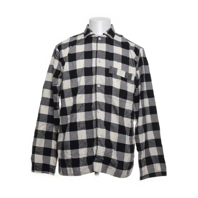 Flanellskjorta (Vit, Svart) från Tekla Ekologisk bomull