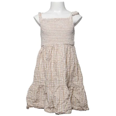 Klänning (Beige, Vit) från Lindex Kids Bomull