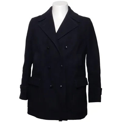 Pea coat (Blue) from Hettemarks Polyamide, Wool