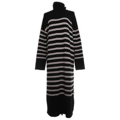 Jurk met col (Zwart, Beige) van Massimo Dutti Elastaan, Kasjmier, Polyamide