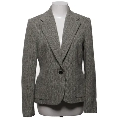 Blazer (Gray, White) from Ralph Lauren Cupro, Wool