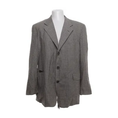 Kavaj (Brun, Vit, Beige) från Yves Saint Laurent Linne, Ull, Viskos