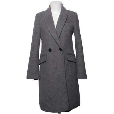 Coat (Gray) from Mango Acrylic, Cotton, Polyamide, Polyester, Viscose, Wool