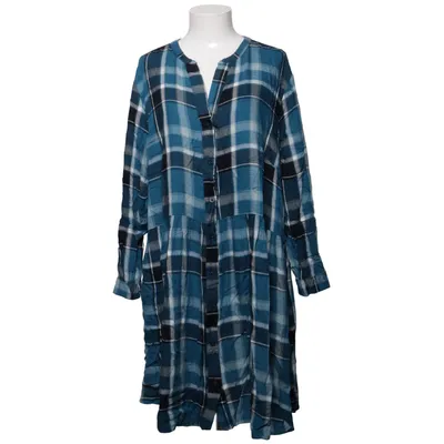 Jurk (Blauw, Zwart, Wit) van Janina Viscose