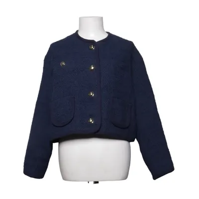 Jakke (Blå) fra Ba&sh Akryl, Bomuld, Polyester, Viscose, Uld