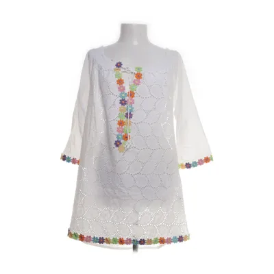 Tunic (White, Multicolored) from Indian Emporium Cotton
