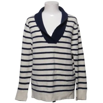Sweater (White, Blue) from Soft Goat Cashmere