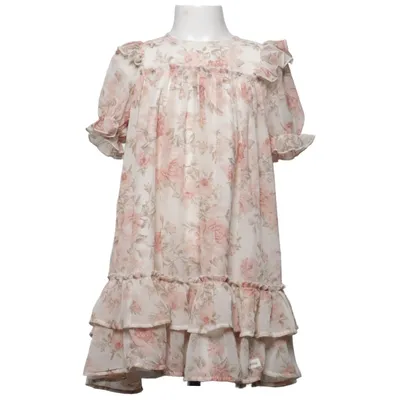 Dress (White, Pink) from Newbie by KappAhl Polyester