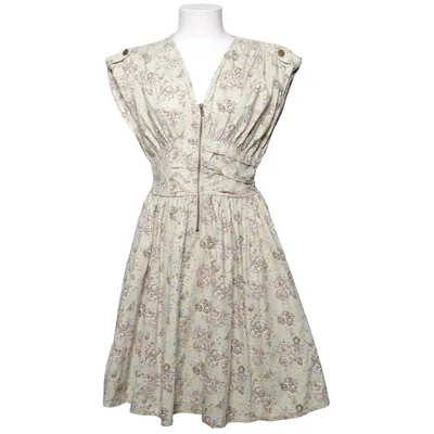 Klänning (Beige, Flerfärgad) från H&M Bomull