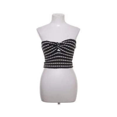 Tubetop (Sort, Hvid) fra Amisu Bomuld, Polyester