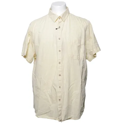 Chemise à manches courtes (Jaune) de Dressmann Coton, Lin