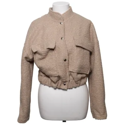 Jacket (Beige) from F. Fashion Elastane, Polyester