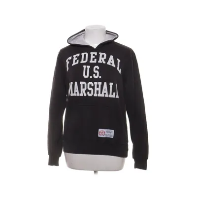 Huvtröja (Svart) från Marshall Bomull, Polyester