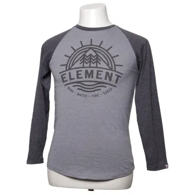 Maillot de baseball (Gris, Noir) de Element Coton, Polyester