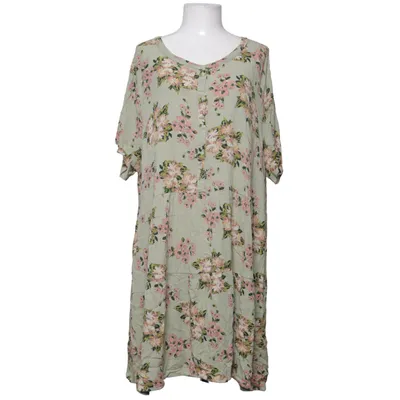 Klänning (Grön, Rosa, Flerfärgad) från Zizzi Viskos