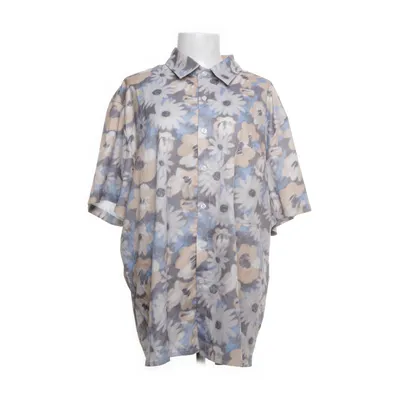 Short sleeve shirt (Brown, Beige) from Shein Polyester