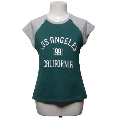 T-shirt (Groen, Grijs) van Zara Katoen, Polyester