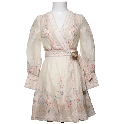 Wrap dress (Beige, Multicolored) from By Malina Linen, Silk, Viscose