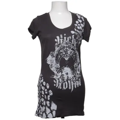 T-shirt (Grå, Hvid) fra Rich & Royal Polyester, Viscose
