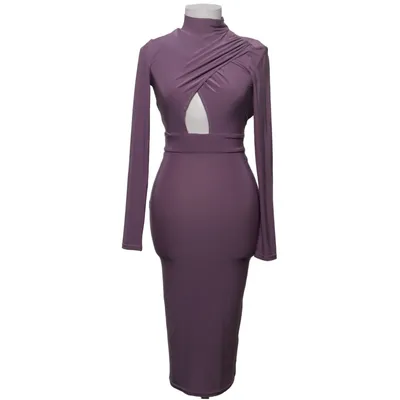 Maxikleid (Lila) von Rebecca Stella Leder, Polyester