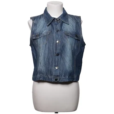 Gilet en jean (Bleu) de Ze-Ze Coton, Polyester