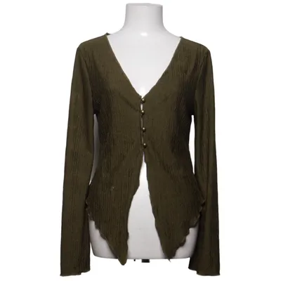 Cardigan (Green) from Romwe Elastane, Polyester