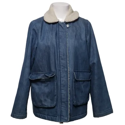 Fodrad jeansjacka (Blå) från R Studio Bomull, Polyester