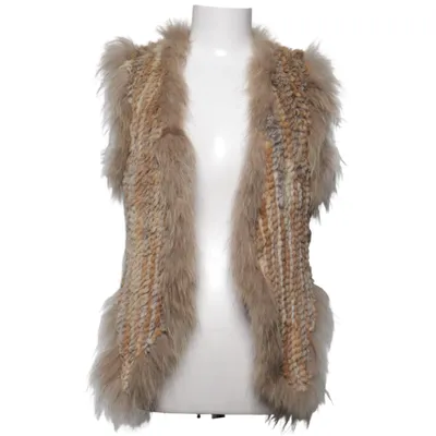 Gilet en fourrure (Marron, Gris, Blanc) de Onstage