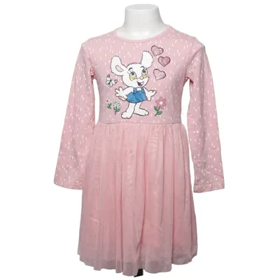 Kjole (Pink) fra Bamse by Lindex Bomuld, Elastan, Polyester