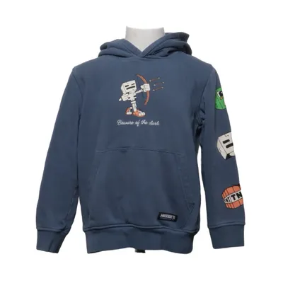 Sweat à capuche (Bleu) de Minecraft Coton, Polyester recyclé