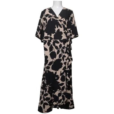Omlottklänning (Svart, Beige) från Pernilla Wahlgren Design Polyester