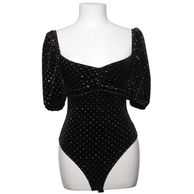 Body (Svart, Silverfärgad) från Miss Selfridge Elastan, Polyester