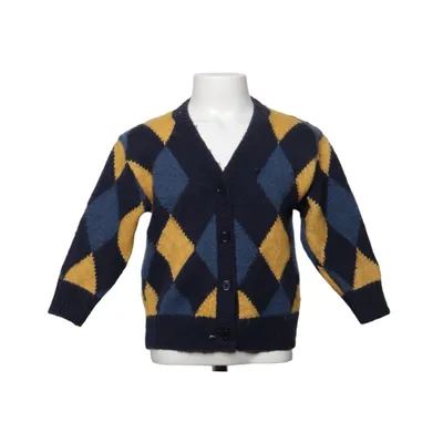 Strickjacke (Schwarz, Blau, Gelb) von Lindex Kids Polyester, Wolle