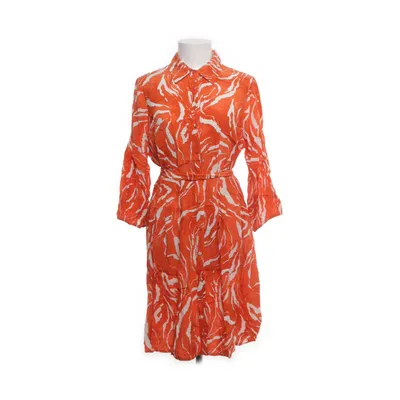 Skjortekjole (Orange, Beige) fra Selected Femme Viscose