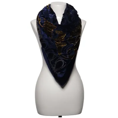 Sommerschal (Blau, Gold)