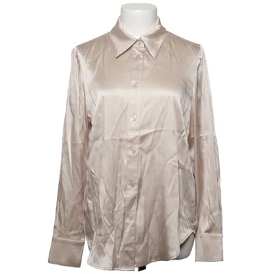 Skjorte (Beige) fra Lene Sand Elastan, Silke, Viscose